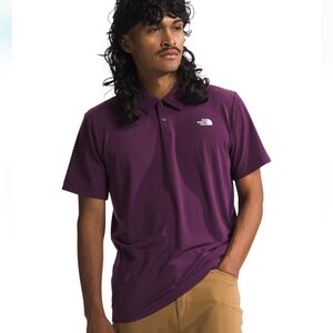 The North Face Purple Short Sleeve Collared Polo Shirt Men's Size XXL